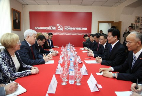 Владимир Воронин провел встречу с китайской делегацией во главе с членом Политбюро ЦК КПК товарищем Чжан Чуньсянь