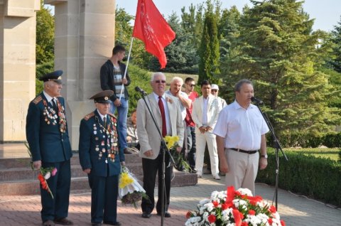 Торжественный митинг Партии коммунистов в День Освобождения Молдовы от немецко-фашистских и румынских оккупантов (ФОТО, часть I)