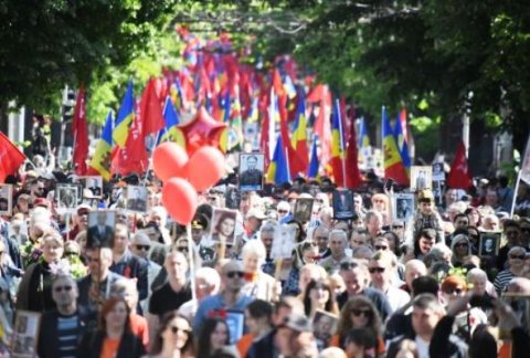 Победа = единство! В Кишинёве прошёл многотысячный Марш Победы